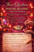 Three-Question Reading — Card & Psychic Guidance